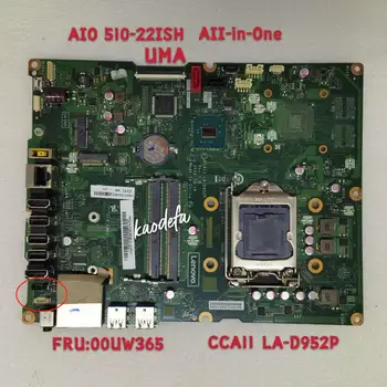 Mainboard LA-D952P Lenovo AIO510-22ISU už Ideacentre All-In-One Tipo:f0cb Ne-Hdmi Įvesties FRU 00UW365 Testas