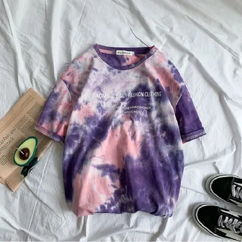 Vasarą Vyrai Harajuku Japonų Medvilnės Atspausdinti trumpomis Rankovėmis T-Shirt Mados Prarasti Golfo O-kaklo Laisvalaikio vyriški Marškinėliai Kvėpuojantis