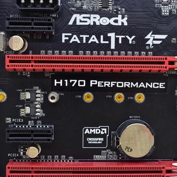 H170, EKSPLOATACINĖS ASRock VVG 1151 Inte H170 Žaidimų Kasybos Plokštė DDR4 2133 non-ECC 64GB i7 i5, i3 Cpu PCI-E 3.0 x16 lizdą,