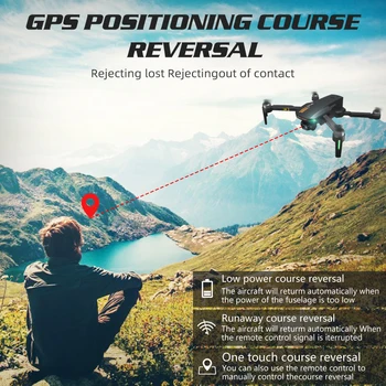 GD91Max Drone Su 6K HD Kamera, 5G GPS WiFi Profesinės Quadcopter Trijų Ašių Gimba Brushless Variklio Dron Palaiko 32G TF Kortelė