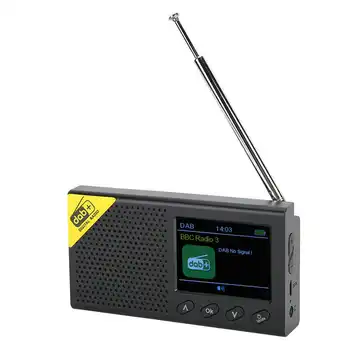 Mini radijo Nešiojamų Namuose, Naudojant Skaitmeninio Radijo DAB 2,4 Colių LCD Ekranu Stereo garsas radijo garsiakalbis Skaitmeninis Radijas