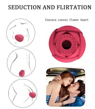 Rose Čiulpti Vibator Porų Makštį, G-Spot Čiulpti Vibratoriai klitorio stimuliacija Massager Spenelių Analinis kaištis Sekso Žaislai Moterims