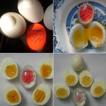 Kiaušinių Laikmatis Spalva Keičiasi Kiaušinių Laikmatis Yummy Minkštas Sunku Virtų Kiaušinių, Temperatūra, Laikmatis, Eco-Friendly Dervos Raudona Laikmatis Įrankiai
