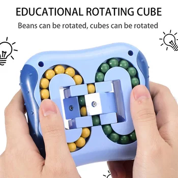 Vaikams Švietimo Žaislas Tėvų-Vaikų Dvigubai sparčiau Žaidimas Magic Kubeliai Magic Bean žaislas Įspūdį Cube 3D Puzzle Race Cube stalo Žaidimas