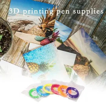 3D Spausdintuvas Gijų 10 Metrų 20 spalvų 3D Spausdinimo Pen Plastiko, Siūlų, Vielos 1.75 mm Spausdintuvo eksploatacinių medžiagų 3D Rašiklis, Kaitinamosios PLA