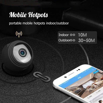 A9 Wifi Mini Ip Vaizdo Kameros Lauko Infraraudonųjų Spindulių Naktinio Versija Mikro Kamera, Vaizdo Kamera, Hd Vaizdo Įrašymo Apsaugos Belaidė Mini Vaizdo Kameras