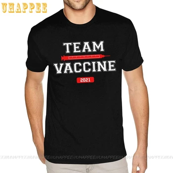 Komanda Vakcina Vakcinuoti Pro Marškinius 3XL Vyrų Paprasto Dizaino Tee Marškinėliai