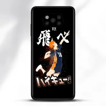Atgal Atveju Xiaomi Poco X3 NFC X3 Pro F1, F3 M3 TPU Padengti Redmi 8 Pastaba 8T 9 9T 9S 10 Pro Minkštas Telefono Korpuso Anime haikyuu