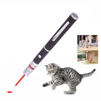Juokingas naminių Gyvūnėlių LED Lazeris Katė Žaislas 3 spalvų Dot Lazerio Šviesa Žymiklį Lazerio Pen Interaktyvus Žaislas Cat Stick Kačių Žaislai
