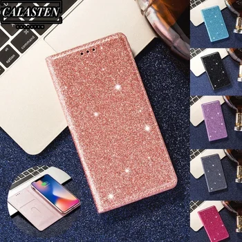 Odinis Magnetinis Flip Case for Samsung Galaxy J8 J7 J6 J4 Plius J730 J530 J330 A6 A7 A8 2018 A32 A52 A72 Bling 