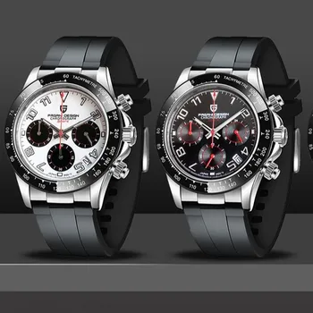 2021 PAGANI DIZAINO Kvarcinius Vyrai Laikrodžiai Japonija VK63 Automatinis laikrodis Vyrams Daugiafunkcį Prabanga Chronograph Laikrodžius Reloj Hombre