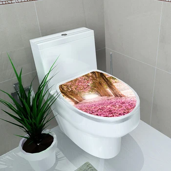 Šiaurės stiliaus flamingo pebble tualetas lipdukai namų vonios tualeto apdaila Kūrybos PVC sienų lipduko nuimamas vandeniui