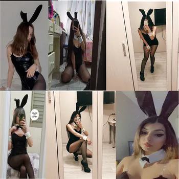 5Pc Seishun Buta Yarou Wa Bunny Mergina Senpai No Yume Wo Minai Cosplay Helovinas Kostiumas Sexy Cute Bunny Dirbtiniais Odos