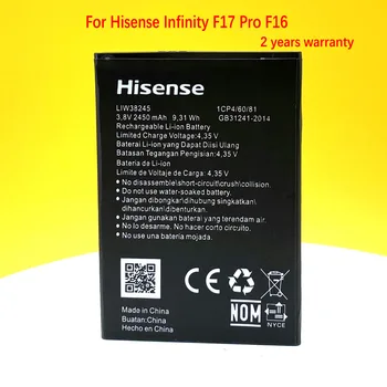 Originalus 2450mAh LIW38245 Baterija Hisense Infinity F17 Pro F16 Mobilųjį Telefoną Aukštos Kokybės +Sekimo Numerį