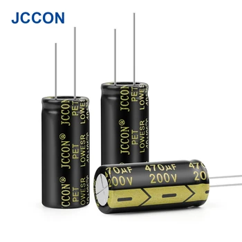 JCCON 5VNT Aliuminio Elektroninė Kondensatorius 25V 35V 50V 63V 100V 160V 200V 250V 450V 470UF 680UF 1000UF Uaukšta Dažnio Low ESR