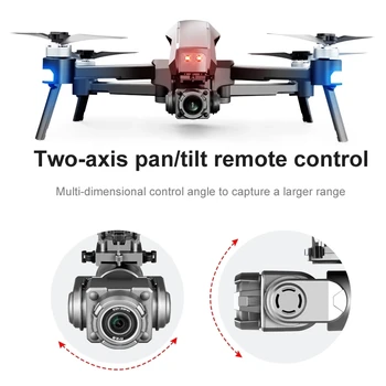 Profesinės 2 Ašis Gimbal su 6K 4K vaizdo Kameros GPS Tranai RC Atstumas 3KM 5G WiFi FPV Brushless Savarankiškai Stabilizavimo Quadcopter Dron