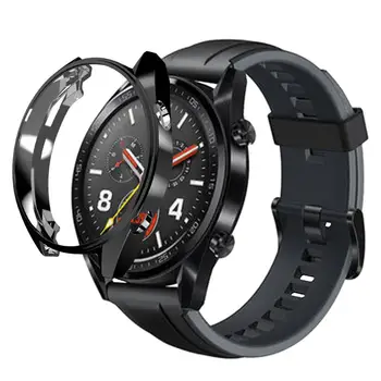 TPU Slim Smart Žiūrėti Apsaugos Atveju Padengti Huawei Žiūrėti GT Atveju Rėmo AntiScratch Shell Smartwatch Priedai 42MM/46MM