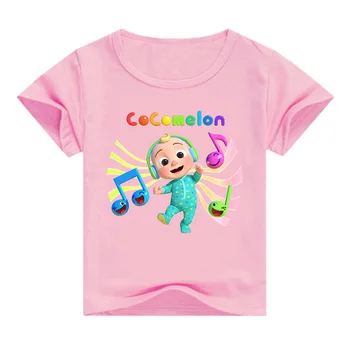 Naujas Mielas Cocomelon Jj T Marškinėliai Mergaitėms Animacinių filmų Anime Arbūzas T-shirt Bamblys Berniukų Vasaros Drabužių Vaikams Marškinėlius Streetwear