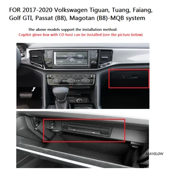 CarPlay už 2017-2020 Volkswagen Tiguan Tuang Faiang Golf GTI Passat B8 Magotan B8 Belaidžio Auto 