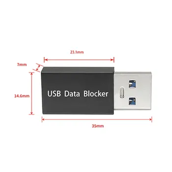 USB Duomenų Blokavimo Gynėjas Apsaugo Telefoną, Tabletės Nuo Visuomenės Įkrovimo Stočių, Veikia Su 