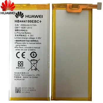 Hua Wei Originalaus Telefono Baterija HB444199EBC+ Už Huawei Honor 4C C8818 CHM - CL00 CHM-TL00H / G, Žaisti Mini 2550mAh
