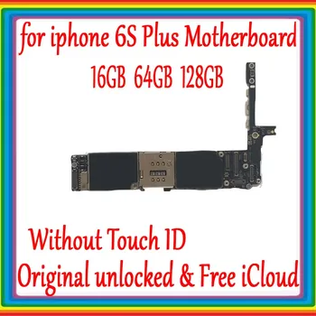 IPhone 6S Plus pagrindinė Plokštė Be Touch ID / Su Touch ID,Originalus unlockedfor iphone 6s plius Logika valdybos 16gb /64gb /128g