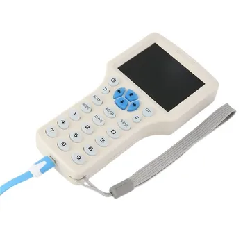 Anglų kalba 10 dažnio RFID Kortele Nfc Skaitytuvas WriterModule kopijuoti M1 13.56 MHZ užšifruotas, popierinės kopijavimo aparatų matricos Programuotojas USB NFC UID Žymeklį Klavišą Kortelės