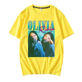 2021 Mados Karšto Pardavimo Vasaros Anime Rūgštus nauja, T-shirt Olivia Rodrigo Spausdinami O-kaklo Aukštos Kokybės Negabaritinių ir Patogiai Tshirts