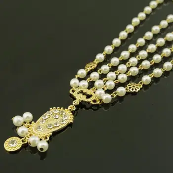 Naujas 1pcs Plaukų Apdaila Mados Indijos Boho Aukso Spalvos Galvos Grandinės Crystal Pearl Galvos Suknelė Vinjetė Moterims, Plaukų Papuošalai