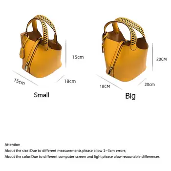 Moterų Kibirą, Maišą Austi Petį Krepšys krepšys Moterų Raišteliu Rankinę Nešti Aukštos Kokybės PU Odos Composite Dizaineris Maišą