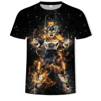 3D T-shirt Dragon Ball Spausdinimo Vasarą Karšto Pardavimo Trumpas Rankovėmis Apvalios Kaklo Mens Pat Sporto marškinėliai Mados Atsitiktinis marškinėliai