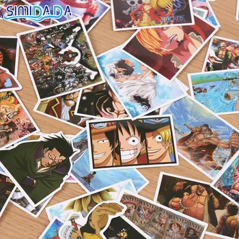 50PCS Animacinių, Anime, PVC, atsparus Vandeniui Vaikams, Lipdukai Riedlentė Lagaminą Gitara Grafiti 
