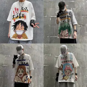 V-hanver T-Shirt Vyrai Unisex Anime ir Animacinių filmų Dizaino Vyrai Tee Marškinėliai Homme Vasaros Viršūnes Trumpas Rankovės Madinga Vintage Stiliaus Dropshipping