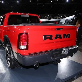 Vieną Rinkinį Automobilio Bagažinės 3D RAM Laišką Logotipas, Emblema, Galiniai Kamieno Ženklelis Lipdukas Dodge Ram 1500 2016 2017 2018