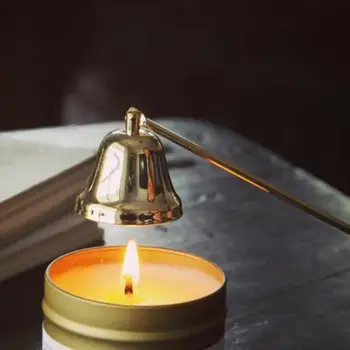 Naujų Namų Nerūdijančio Plieno Nerūkomojo Žvakė Viko Bell Snuffer Namų Vertus Atbaido Įrankių Rinkinys Žvakių Aksesuarai, Laikikliai