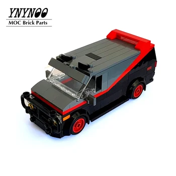NAUJAS A-Komanda Van Minifig Gaisrinės Raketų Automobilio Plokštumos Kūrimo Bloką, Sunkvežimių Namų Statyba Bloko Boy Hand Made 