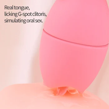 2In1 Vibracija, Šokinėti Kiaušinių Liežuviu Išlaižyti G-Spot Klitorio Stimuliatorius Massager Insertable Makšties Dildo Vibratorius Suaugusiųjų Sekso Žaislas Moterims