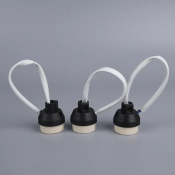 Naujas GU10 Bazės Lizdo Adapteris, Laidas Jungties Porceliano Halogeninė GU10 Lempos Laikiklis LampHolder LED Spot Light Bulb Keramikos