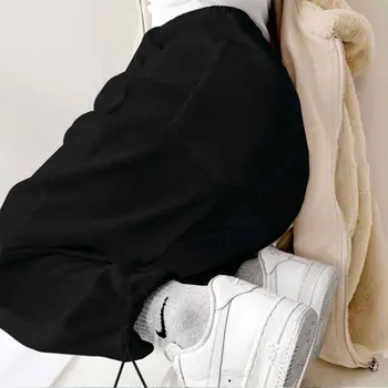 Vientisos Spalvos Veikia Sporto Drabužiai Moterims Atsitiktinis Palaidų Korėjos Stiliaus Nėrinių Ruožas Sweatpants Mados Naujų Kelnės Femme