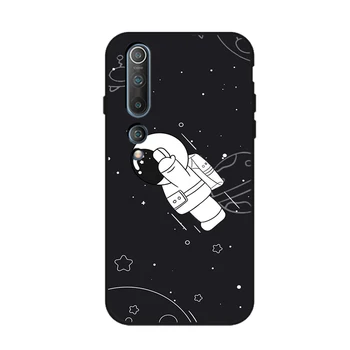 Planetos Kosmonautas Atveju Xiaomi Redmi Pastaba 10 9 8 7 8T 9T Pro 9S K40 MI Pastaba 11 10 9 10T Pro Lite Poco M3 X3 F3 Minkštos TPU Fundas