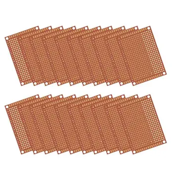 20PCS Vario Perfboard Popieriaus Composite PCB Plokštės ((5 cm x 7 cm) Universalus vienpusis Spausdintinių plokščių Prototipų gamybai