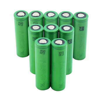 10 Vienetų 3,6 V baterija Žalia Butas 18650 Li-ion Ličio Baterijos Įkrovimo 2100mAh Didelio Nutekėjimo VTC4 18650 Baterijas