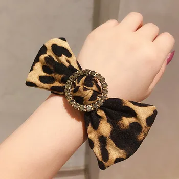 Moterų Scrunchies Elastingas Plaukų Ryšius Juostų Suaugusiųjų Leopard Lankas Mazgas Mados Mergaitė Korėjos Mujer Priedai, Didmeninė Hyuna
