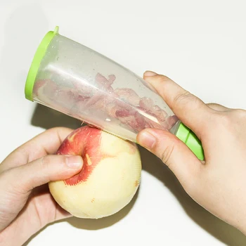 Vaisių, Daržovių Skustukas Plastiko Vaisių Zesters su Apple Peel Turėtojas Lauke Naudinga Kepimo Įrankius, Virtuvės Dalykėlių Lupimo Peilis