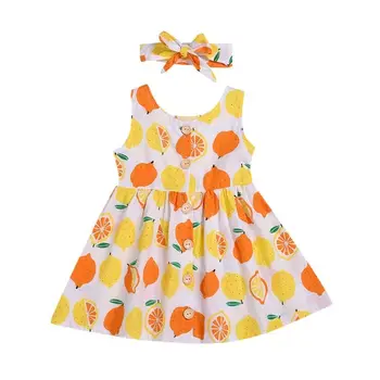 Vaikams Vaikiška Baby Girl Princesė Dress Ananasų Inscenizacija Vestuvės Suknelės