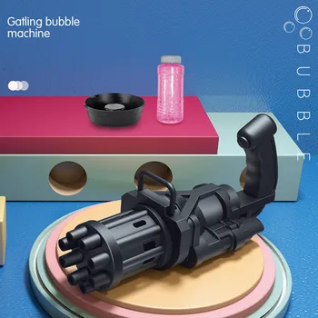 Muilo burbulus פופיס burbuliukai gatling bubble gun mini toy machine gun vandens pistoletas su muilu vaikams automatinė gatling bubble gun žaislai