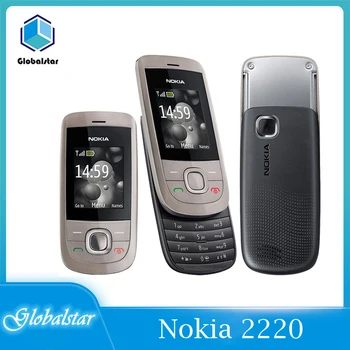 Nokia 2220s Restauruotas mobiliuosius telefonus originalus skaidrių Mobiliųjų Telefonų Unlocked Pigūs mobilieji telefonai, mp3 grotuvas, Greitas pristatymas