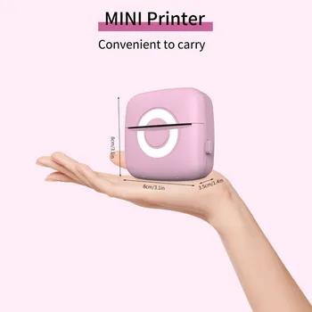 Mini Pocket Foto Spausdintuvas 200DPI Belaidžio BT Nešiojamų Terminio Spausdinimo Mašina Nuotrauką Lable 