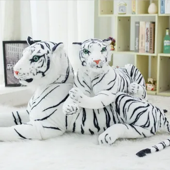 120CM Aukštos Kokybės Milžinas Baltas Tigras Įdaryti Žaislas Kūdikiui Gražus Didelis Dydis Tigras Pliušinis Lėlės Minkšta Pagalvė Vaikams Kalėdų Dovana