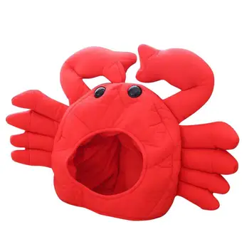 Mielas Taiyaki Krabų Formos Medvilnės Earflap Beanie Kepurė Hat Kostiumų Šalys Prekes